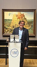 Im Bild: Vizepräsident Architekt DI Bernhard Sommer bei einer vergangenen Veranstaltung.
